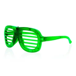 Discount Windy City Novelties LED Slotted Glasses Green