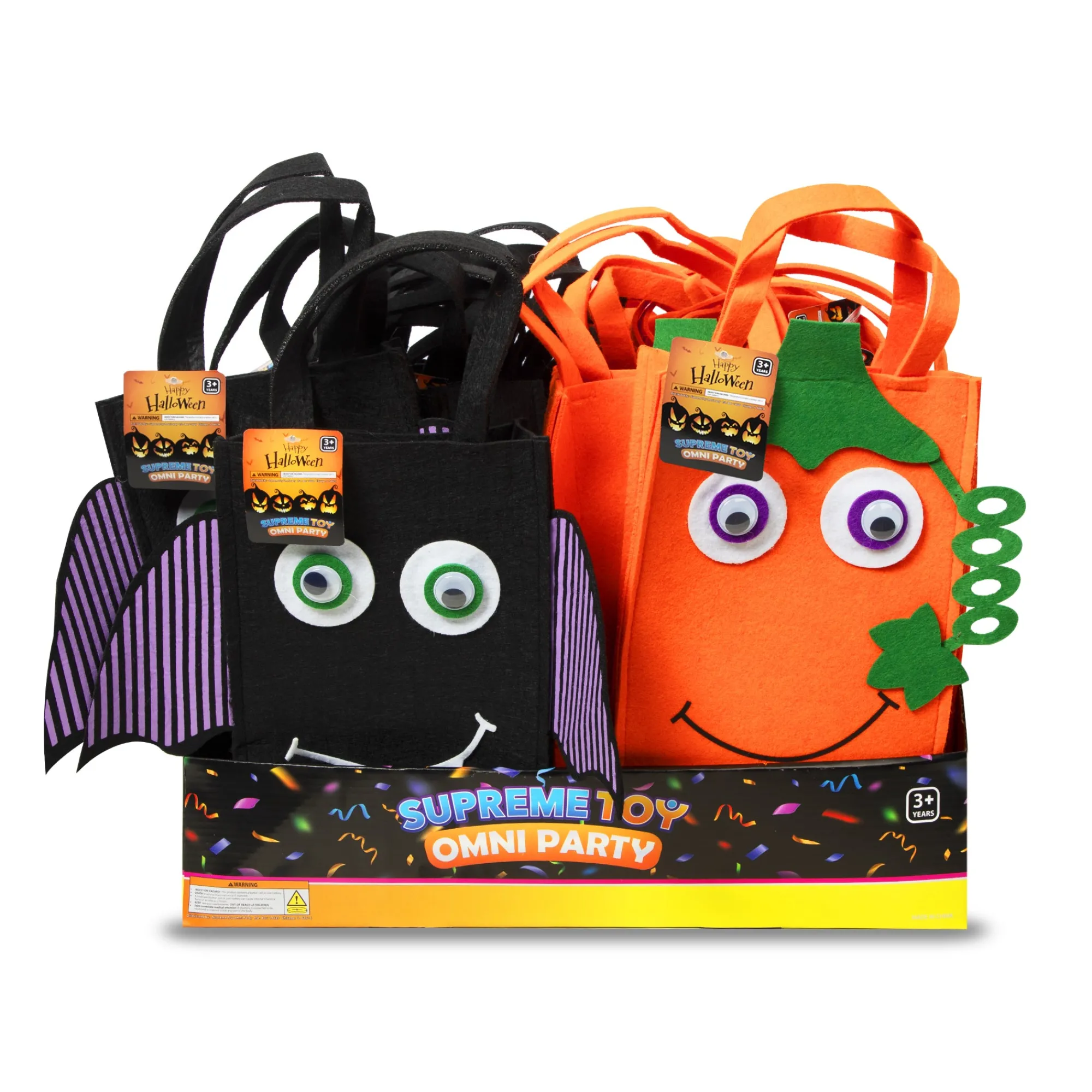 Hot Windy City Novelties LED Halloween Bags Retail Counter Display