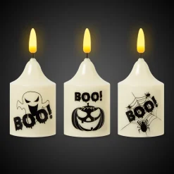 Hot Windy City Novelties LED Halloween Boo Candles Retail Counter Display