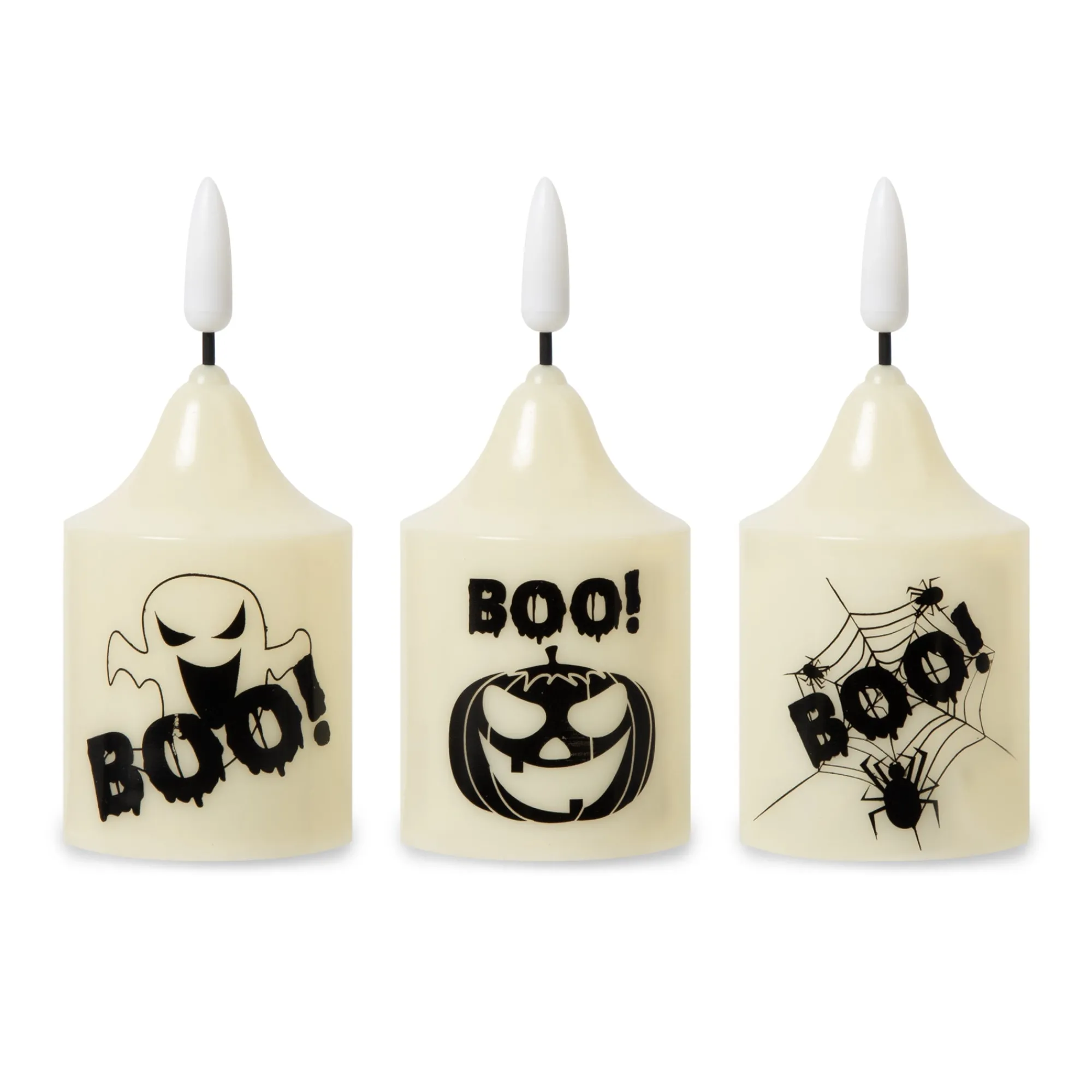 Hot Windy City Novelties LED Halloween Boo Candles Retail Counter Display