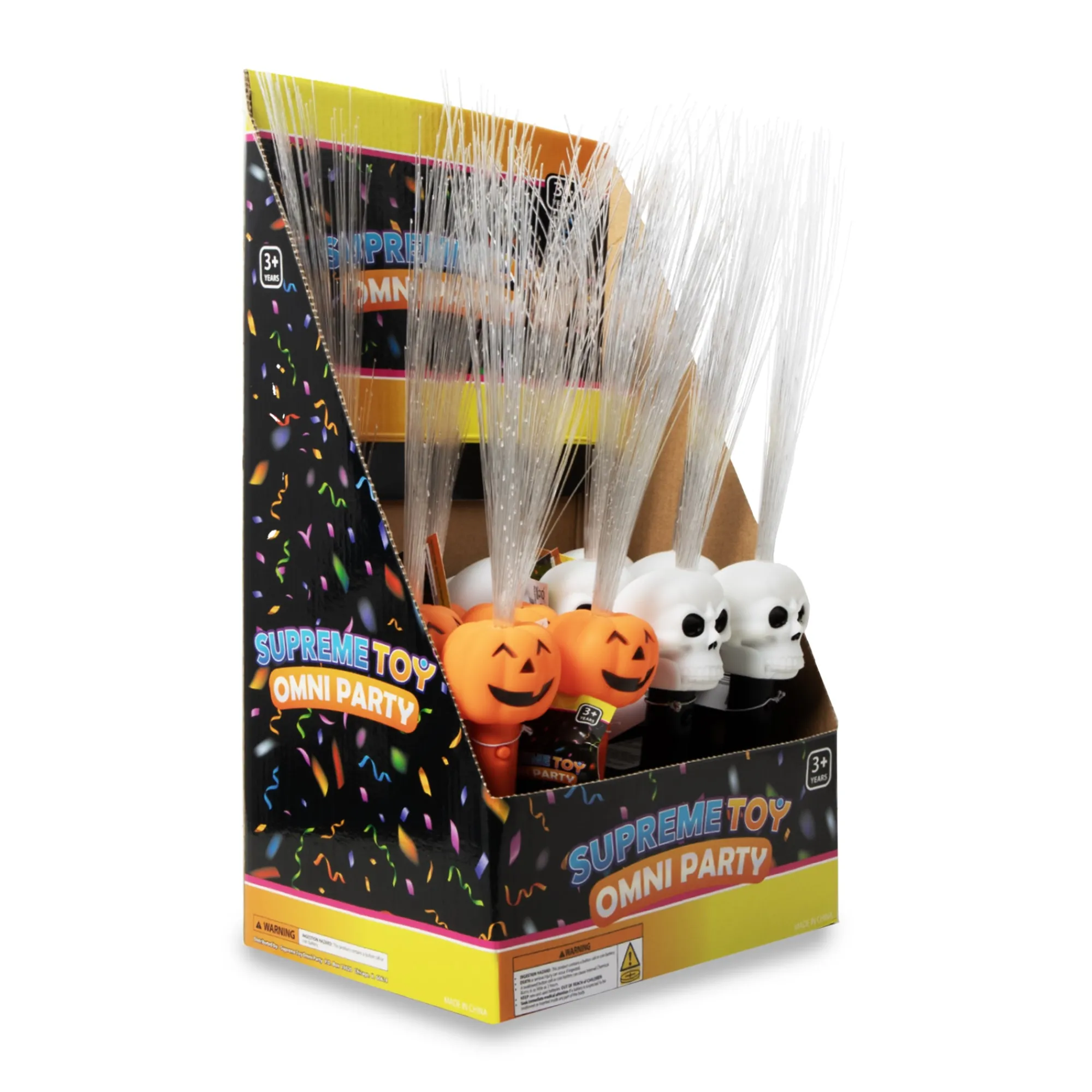Windy City Novelties LED Halloween Fiber Optic Wands Retail Counter Display