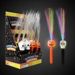 Windy City Novelties LED Halloween Fiber Optic Wands Retail Counter Display