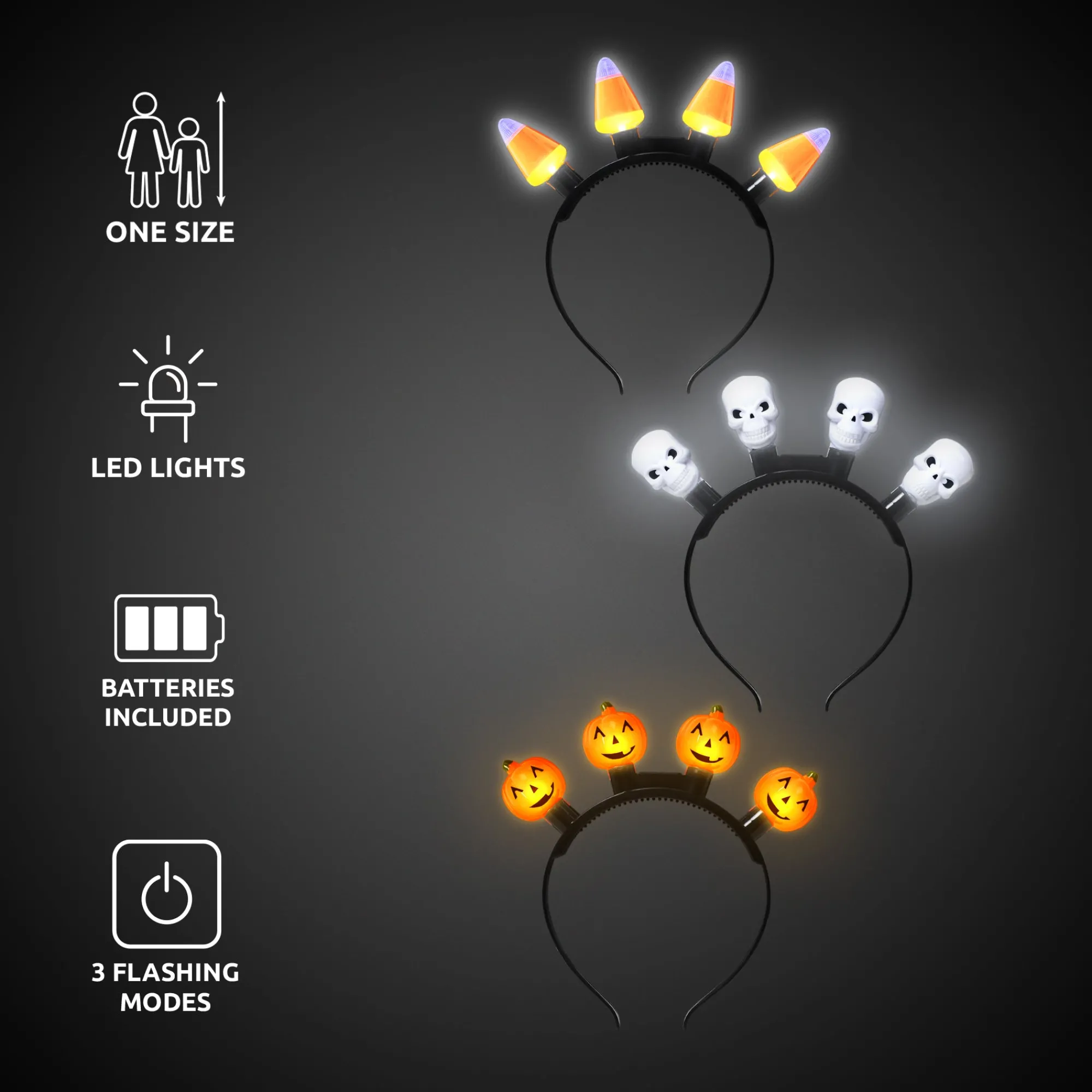 Sale Windy City Novelties LED Halloween Headbands Retail Counter Display