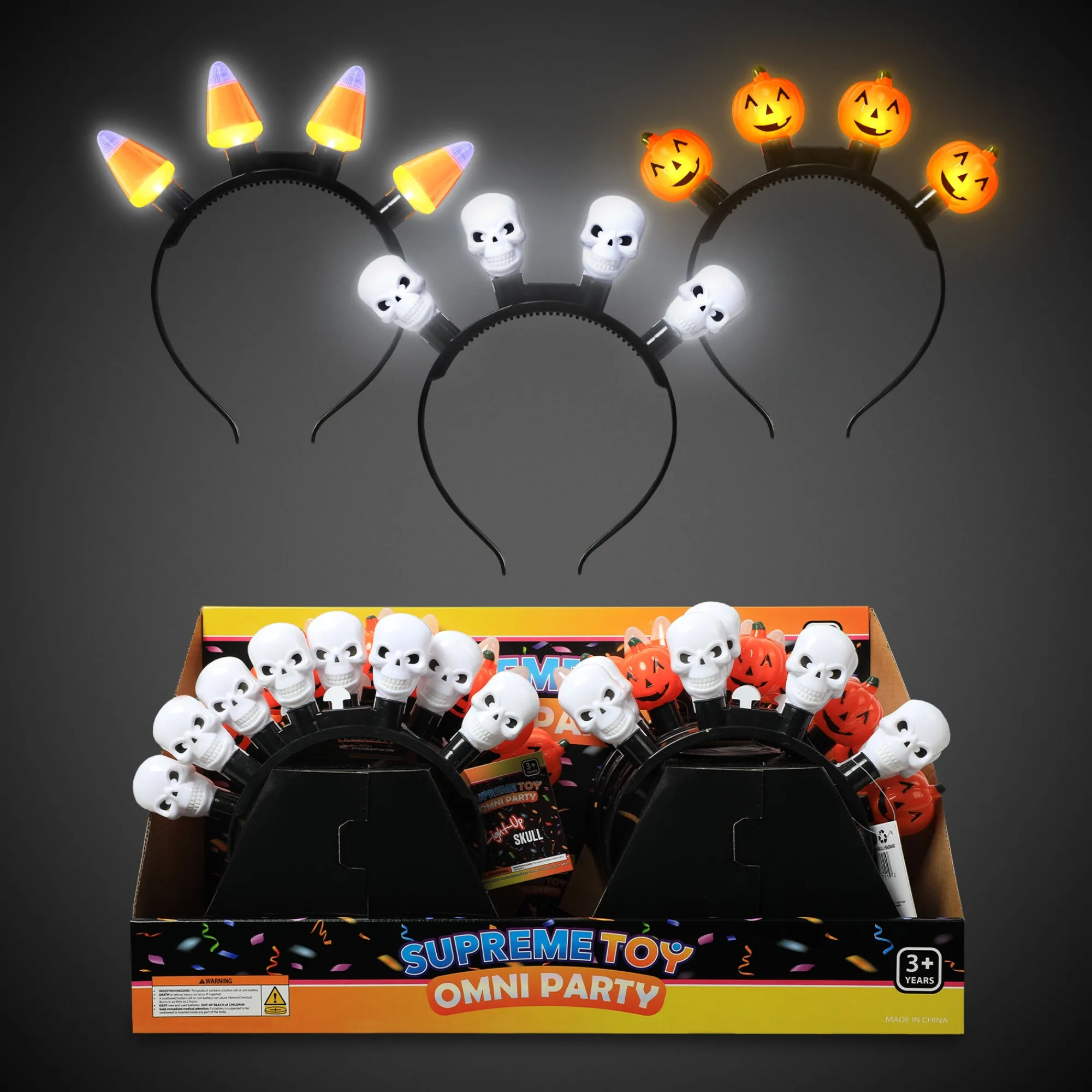 Sale Windy City Novelties LED Halloween Headbands Retail Counter Display