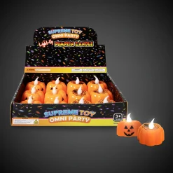Discount Windy City Novelties LED Halloween Pumpkin Candles Retail Counter Display