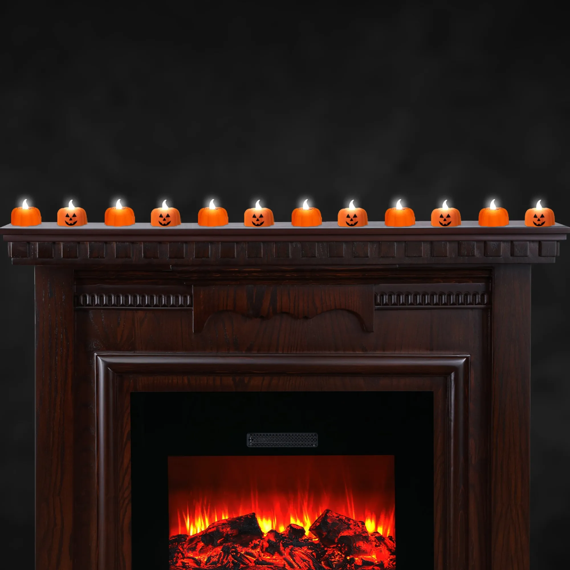 Discount Windy City Novelties LED Halloween Pumpkin Candles Retail Counter Display