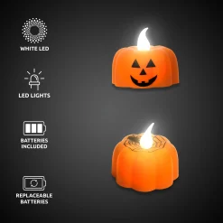 Discount Windy City Novelties LED Halloween Pumpkin Candles Retail Counter Display