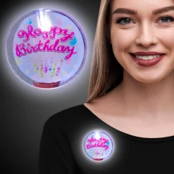 Clearance Windy City Novelties LED Happy Birthday Pin
