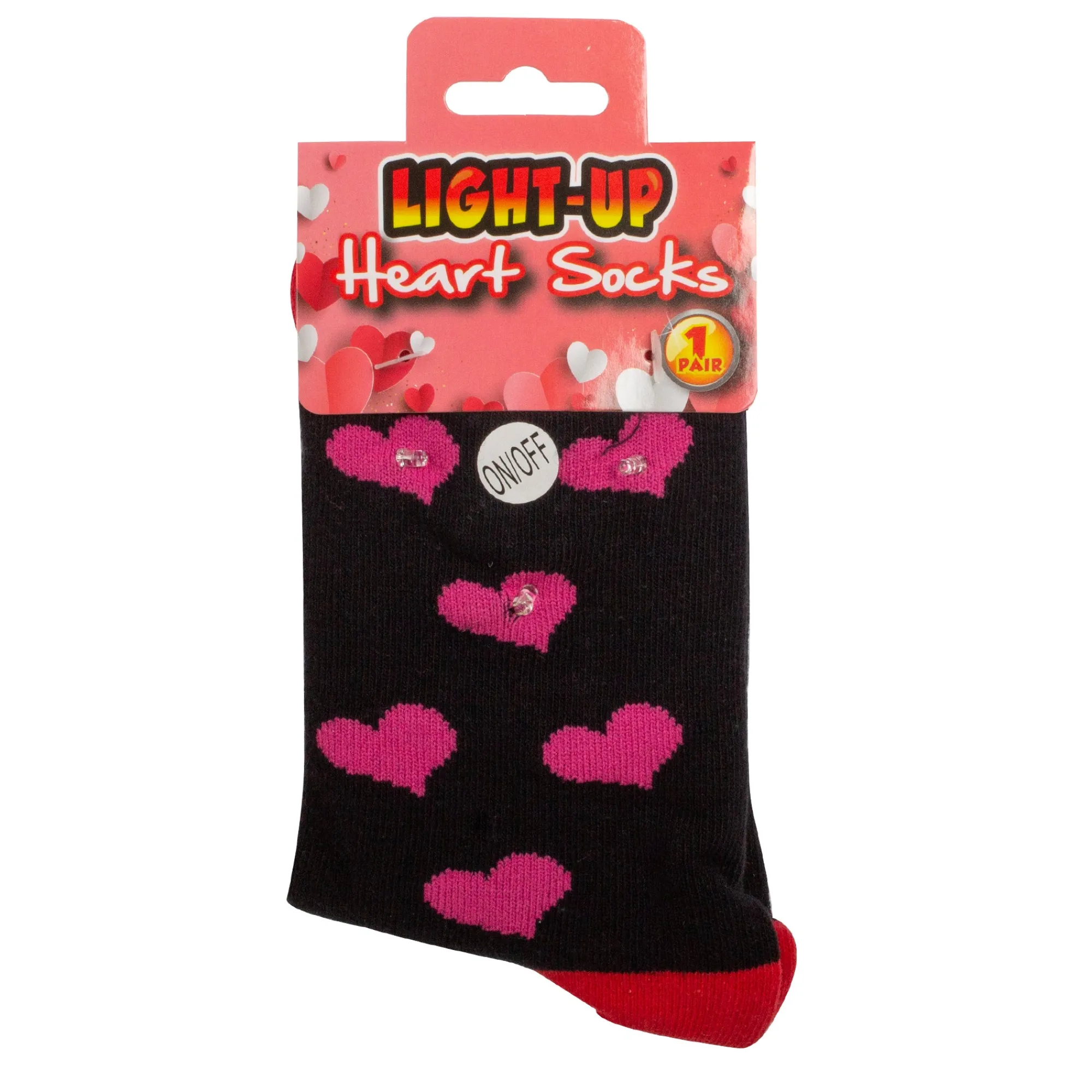 New Windy City Novelties LED Heart Socks