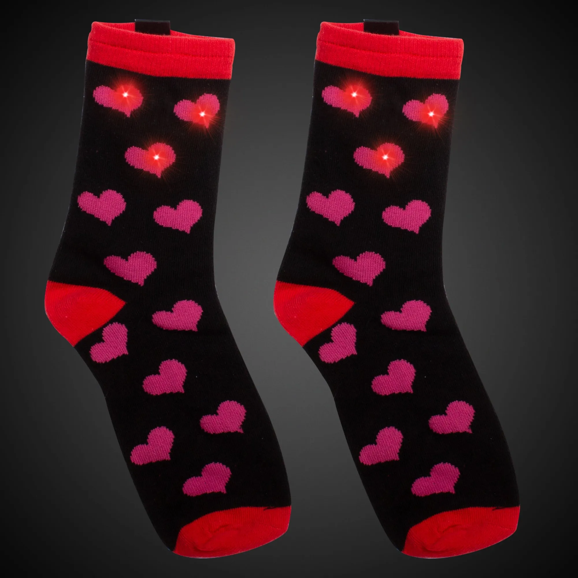 New Windy City Novelties LED Heart Socks