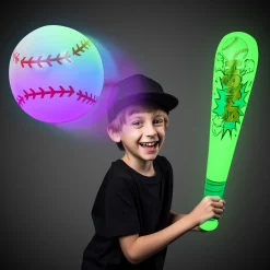 Online Windy City Novelties LED Inflatable Baseball & Bat Set