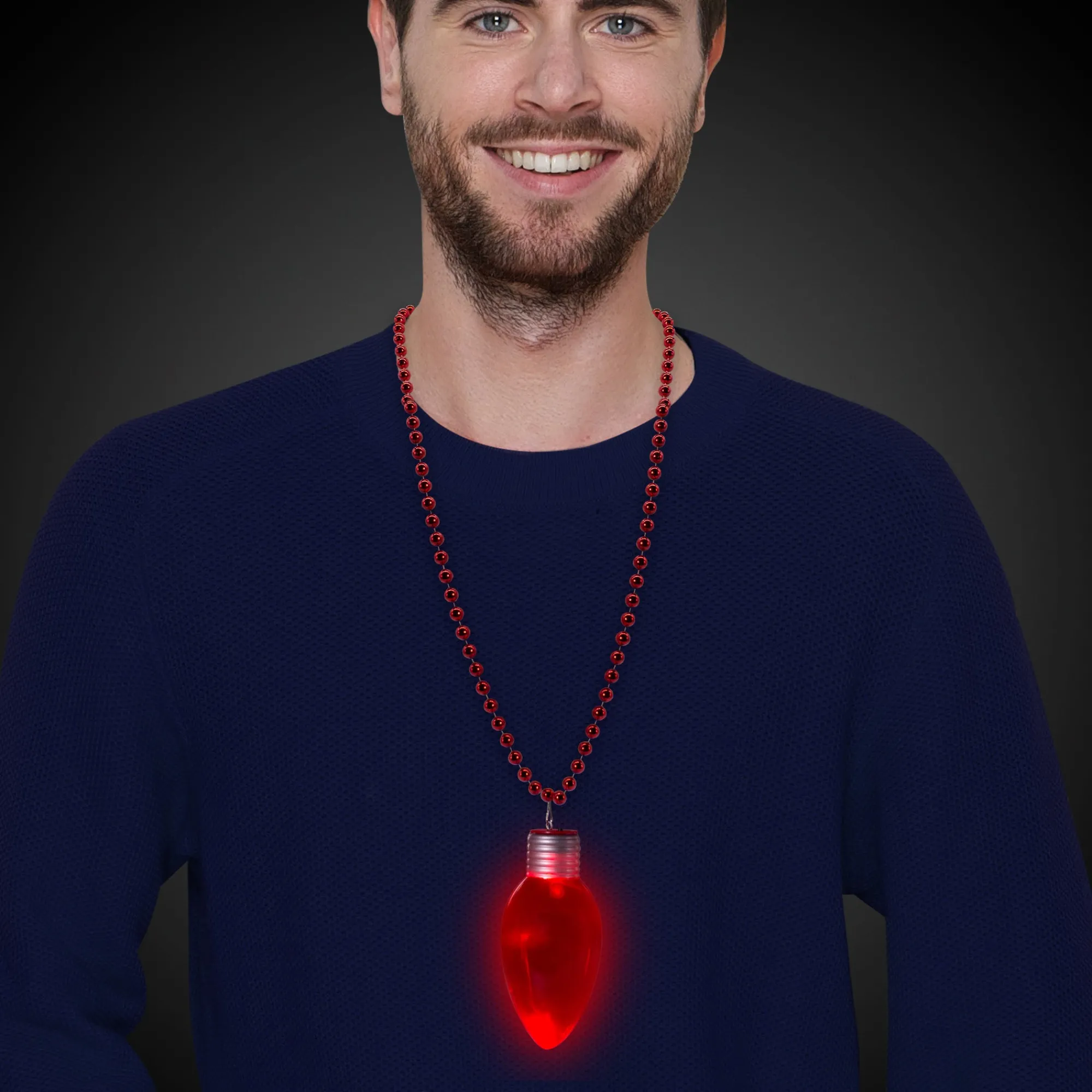 Clearance Windy City Novelties LED Jumbo Christmas Bulb Necklace