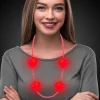 Clearance Windy City Novelties LED Jumbo Pink Hearts Necklace