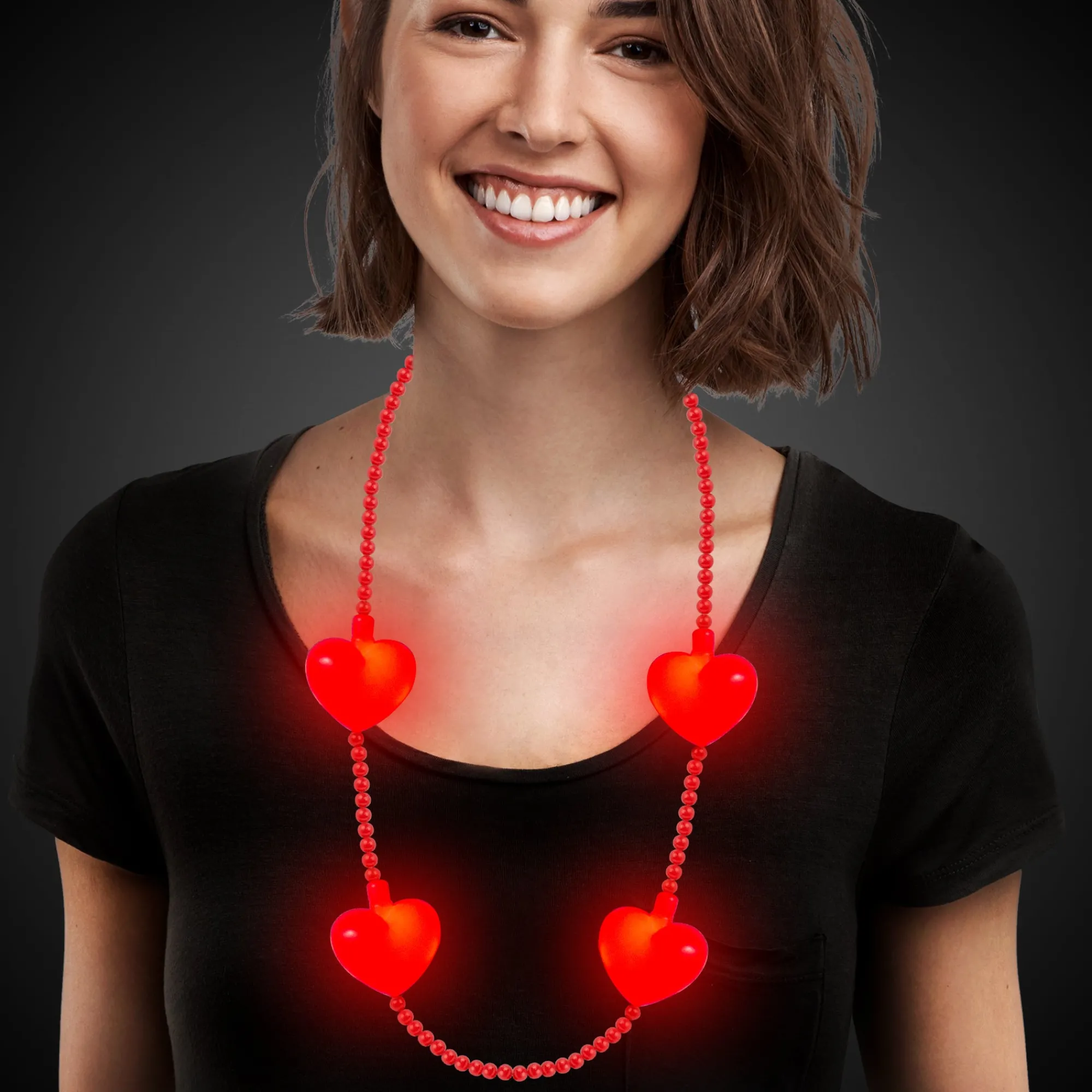 Sale Windy City Novelties LED Jumbo Red Hearts Necklace