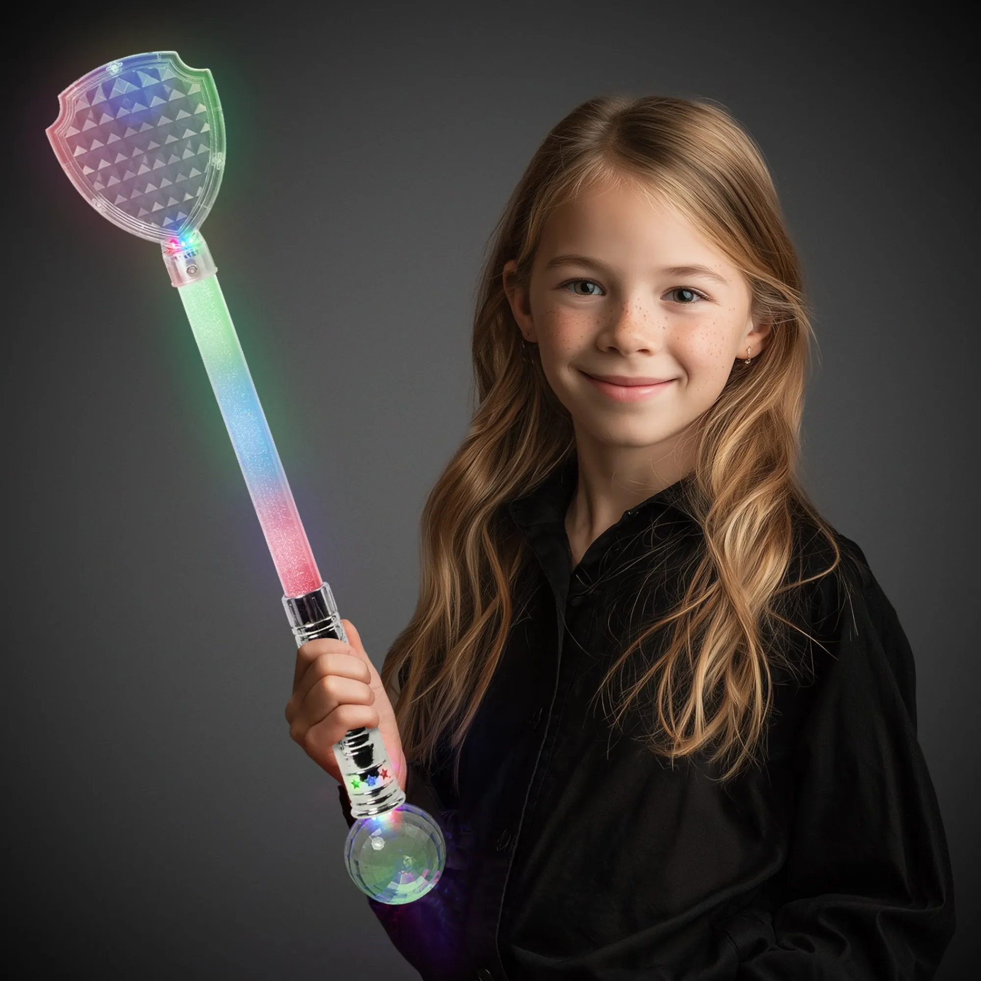 Clearance Windy City Novelties LED Jumbo Shield Prism Wand