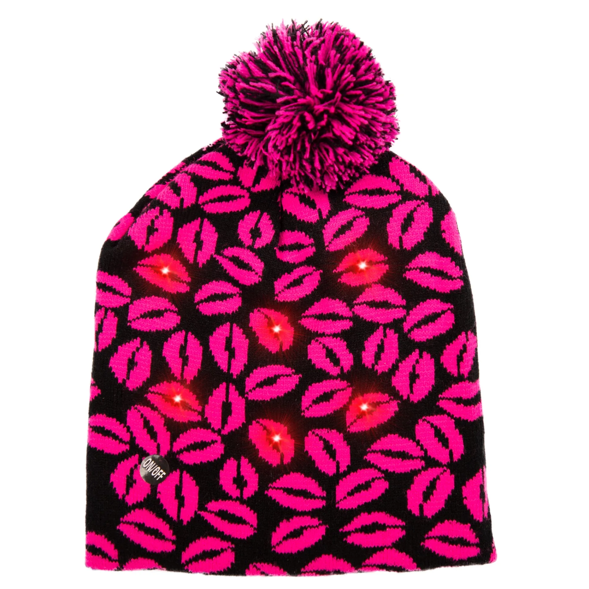 New Windy City Novelties LED Kisses Knit Beanie