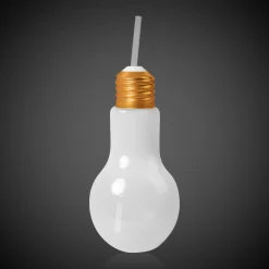 Online Windy City Novelties LED Light Bulb Cup with Lid & Straw