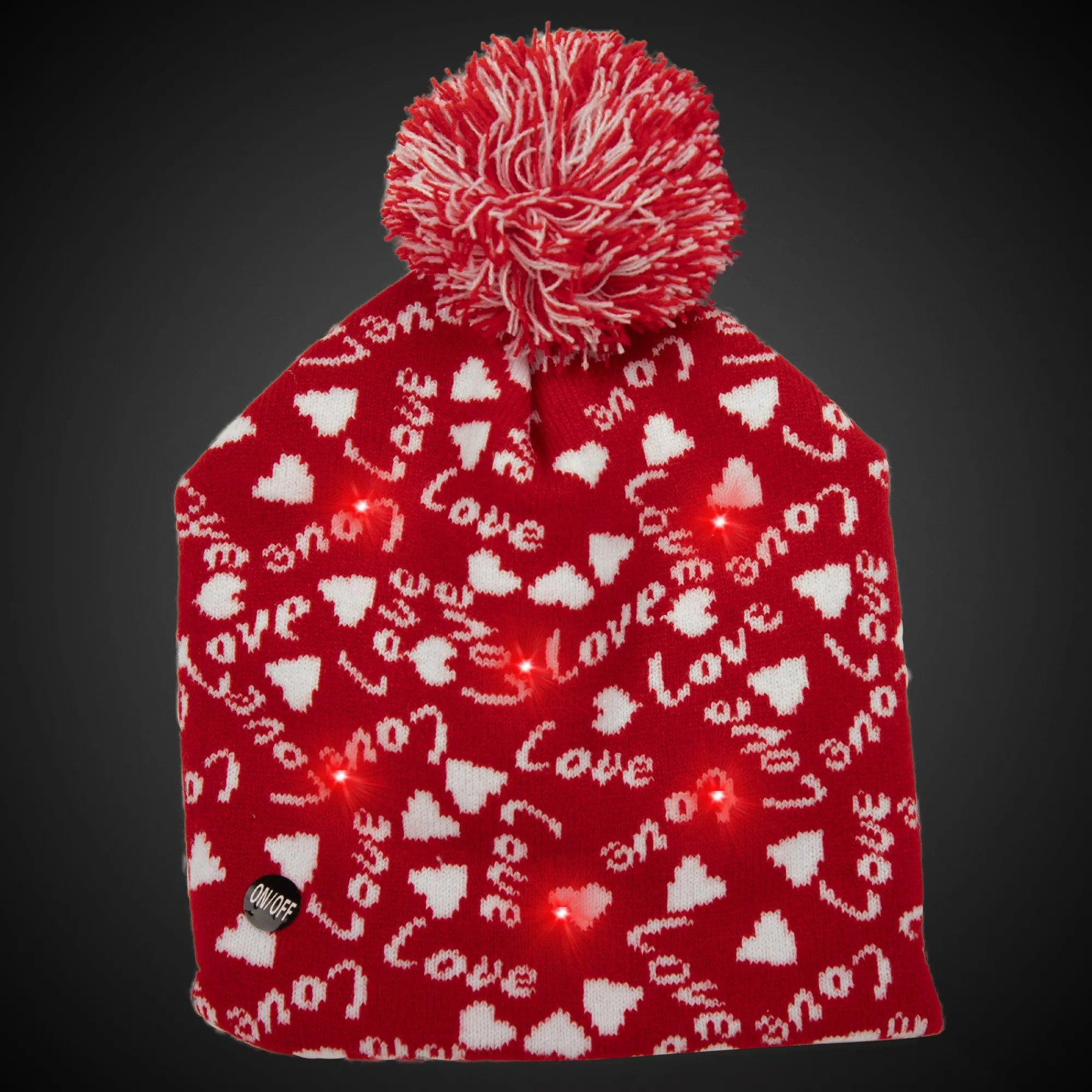 Clearance Windy City Novelties LED Love Knit Beanie