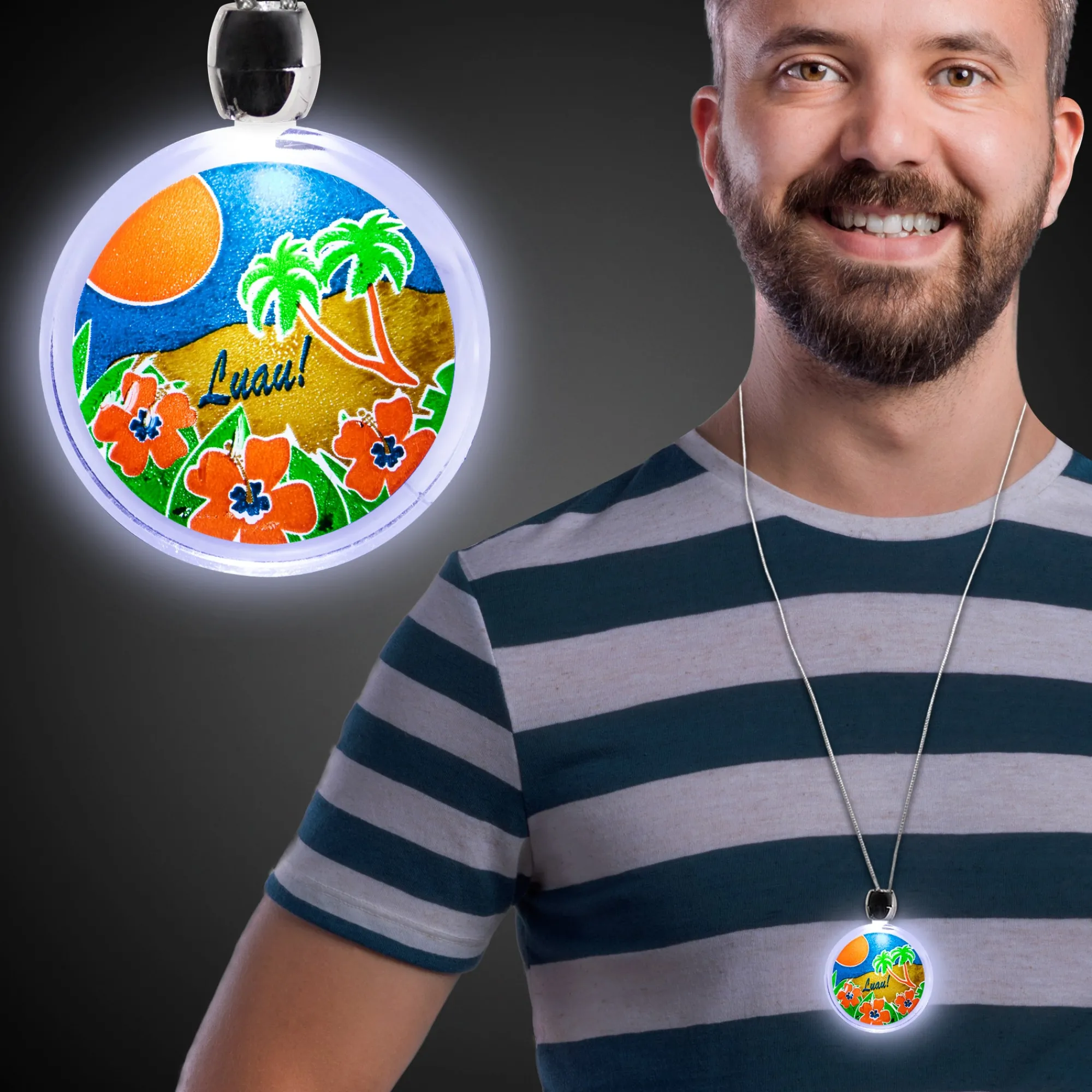 Discount Windy City Novelties LED Luau Party Pendant Necklace