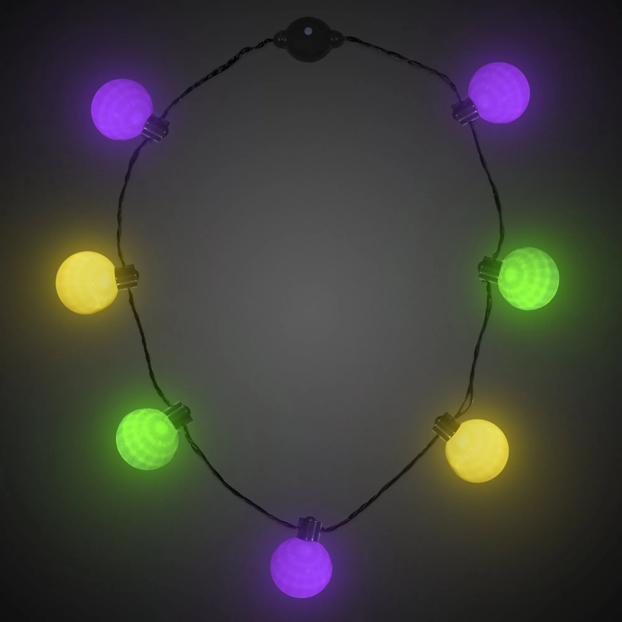 Clearance Windy City Novelties LED Ball Necklace Mardi Gras
