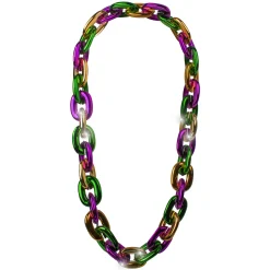 Clearance Windy City Novelties LED Mardi Gras Chain Link Necklace Green/Purple