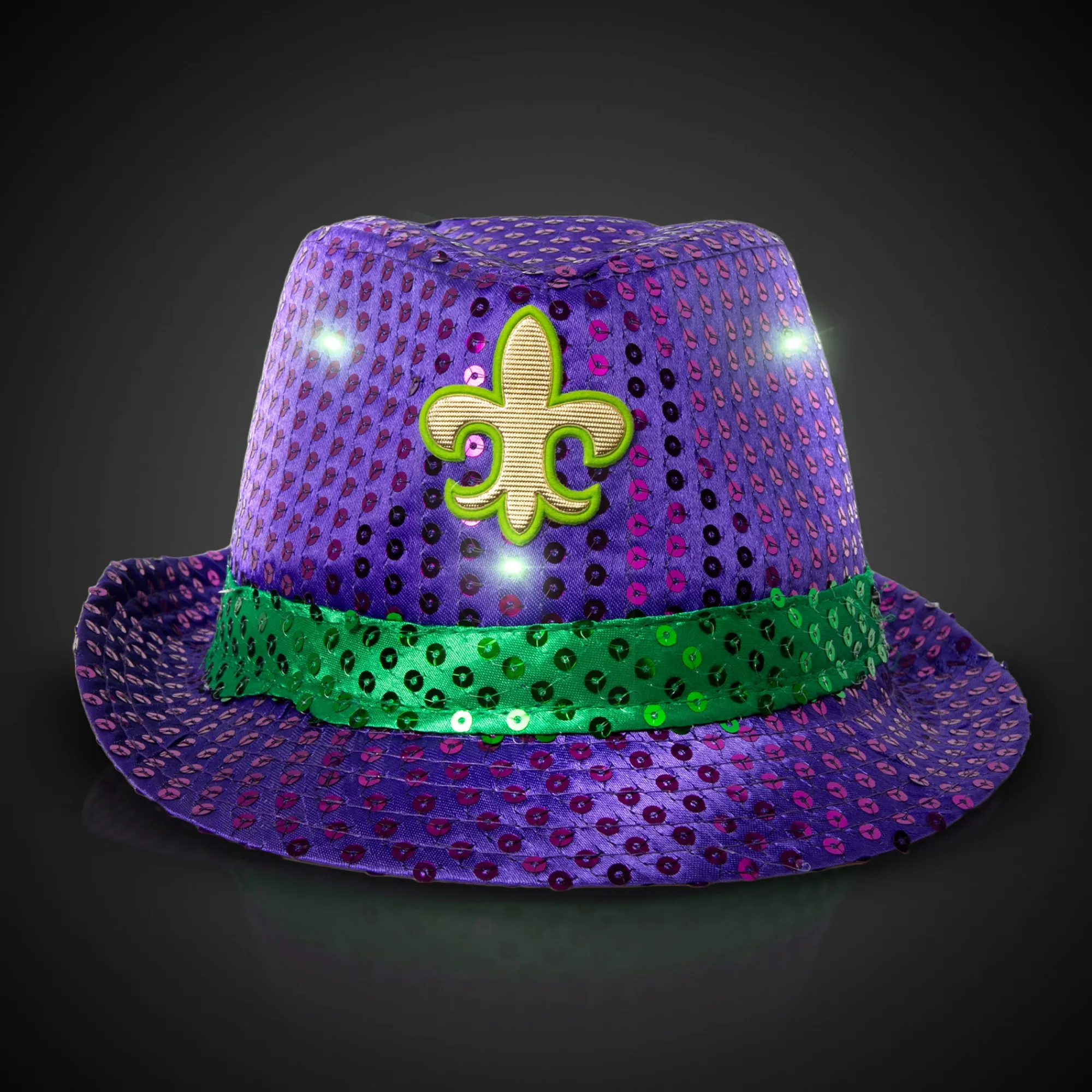 Online Windy City Novelties LED Mardi Gras Sequin Fedora