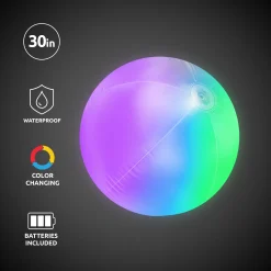 New Windy City Novelties LED 30" Multi-Color Beach Ball