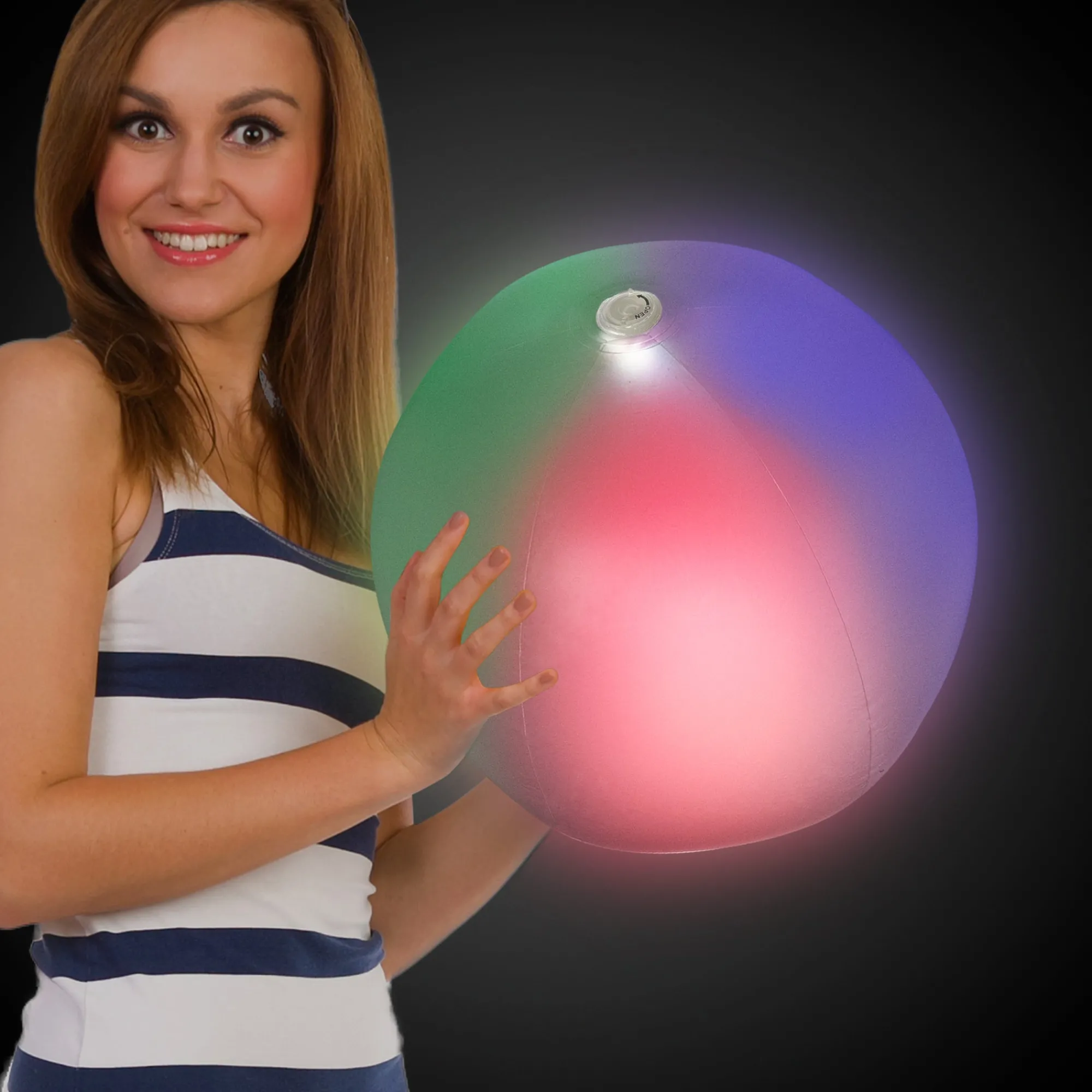 Sale Windy City Novelties LED Multi-Color 14" Beach Ball