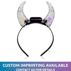 Outlet Windy City Novelties LED Multi-Color Crystal Devil Horns Headband
