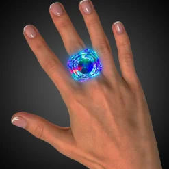 Hot Windy City Novelties LED Multi-Color Diamond Rings
