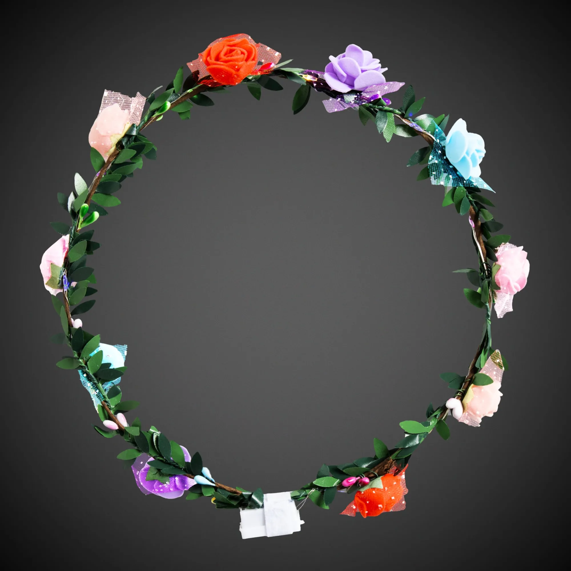 Hot Windy City Novelties LED Multi-Color Roses Halo Headband