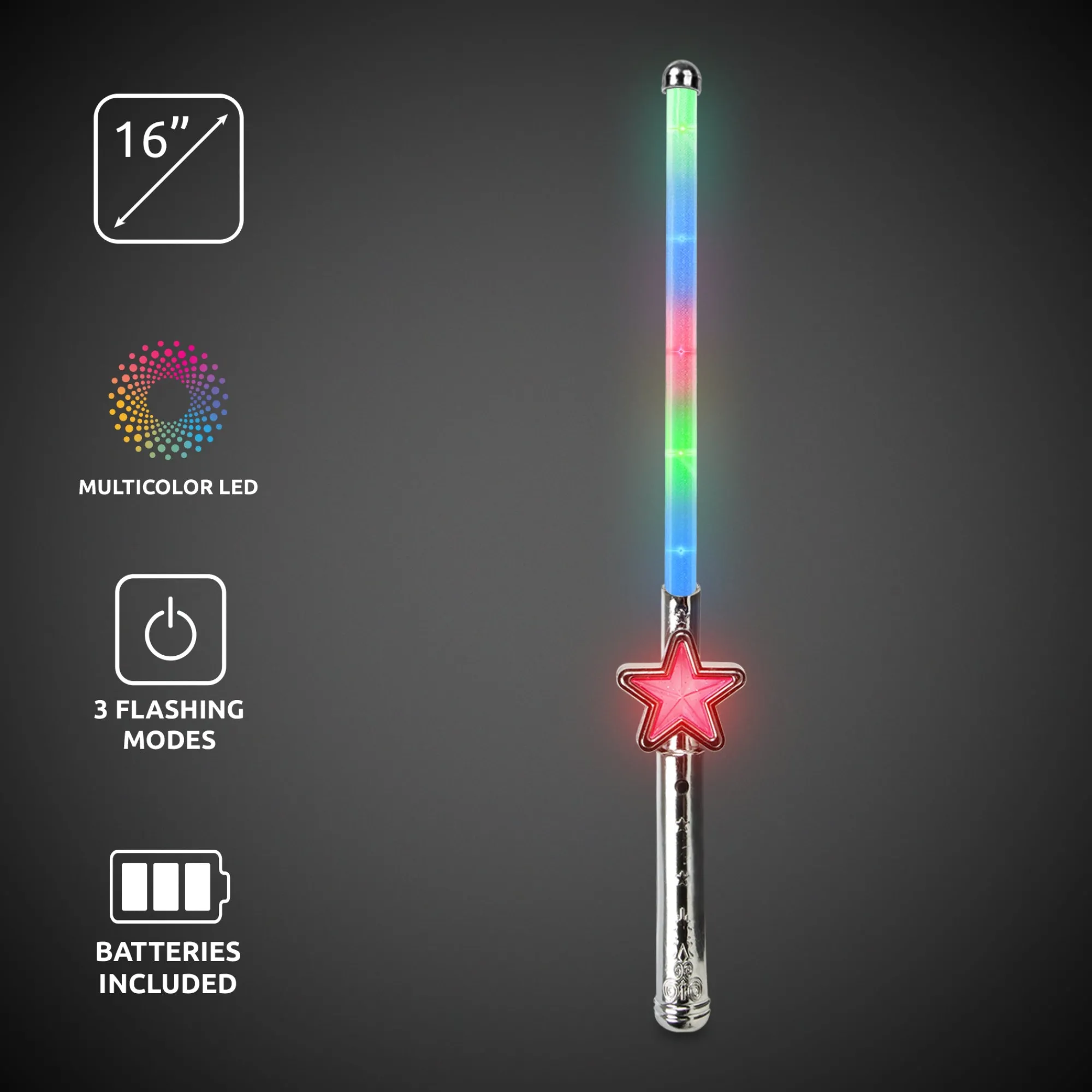 Online Windy City Novelties LED Multi-Color Star Wand