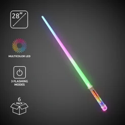 New Windy City Novelties LED Multi-Color Super Saber Swords