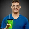 Outlet Windy City Novelties LED Neon Green Skull Cup