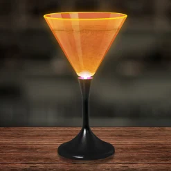 Outlet Windy City Novelties LED Neon 7 oz. Martini Glass Orange