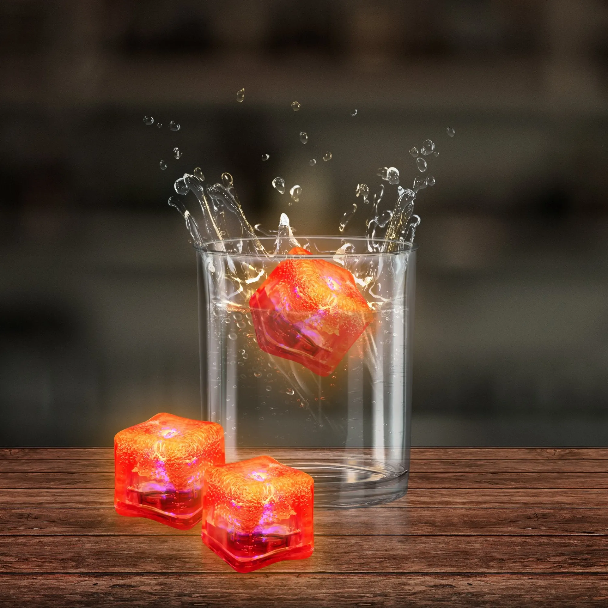 Outlet Windy City Novelties LED Neon Ice Cubes Pink