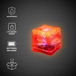 Outlet Windy City Novelties LED Neon Ice Cubes Pink