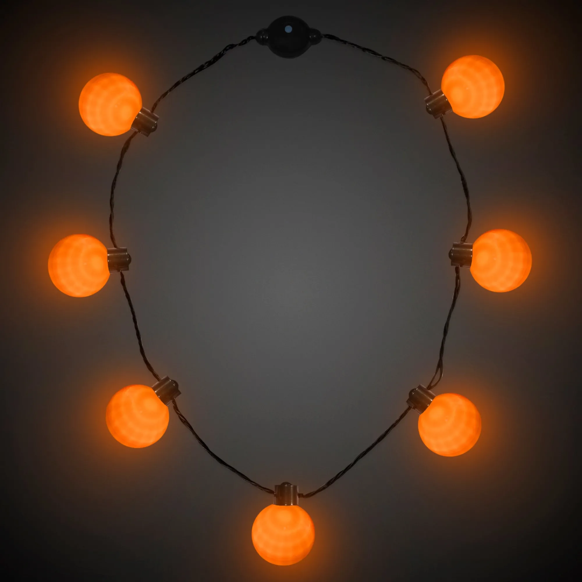 New Windy City Novelties LED Ball Necklace Orange