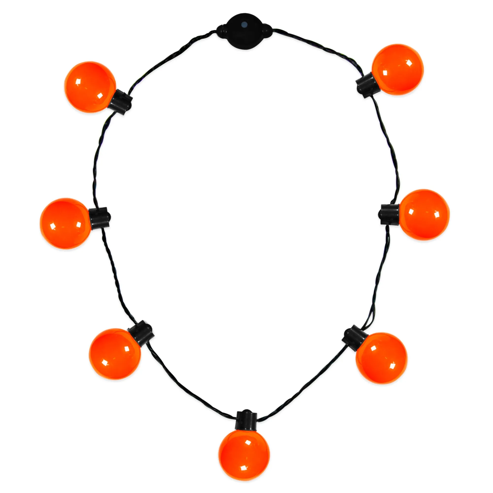 New Windy City Novelties LED Ball Necklace Orange