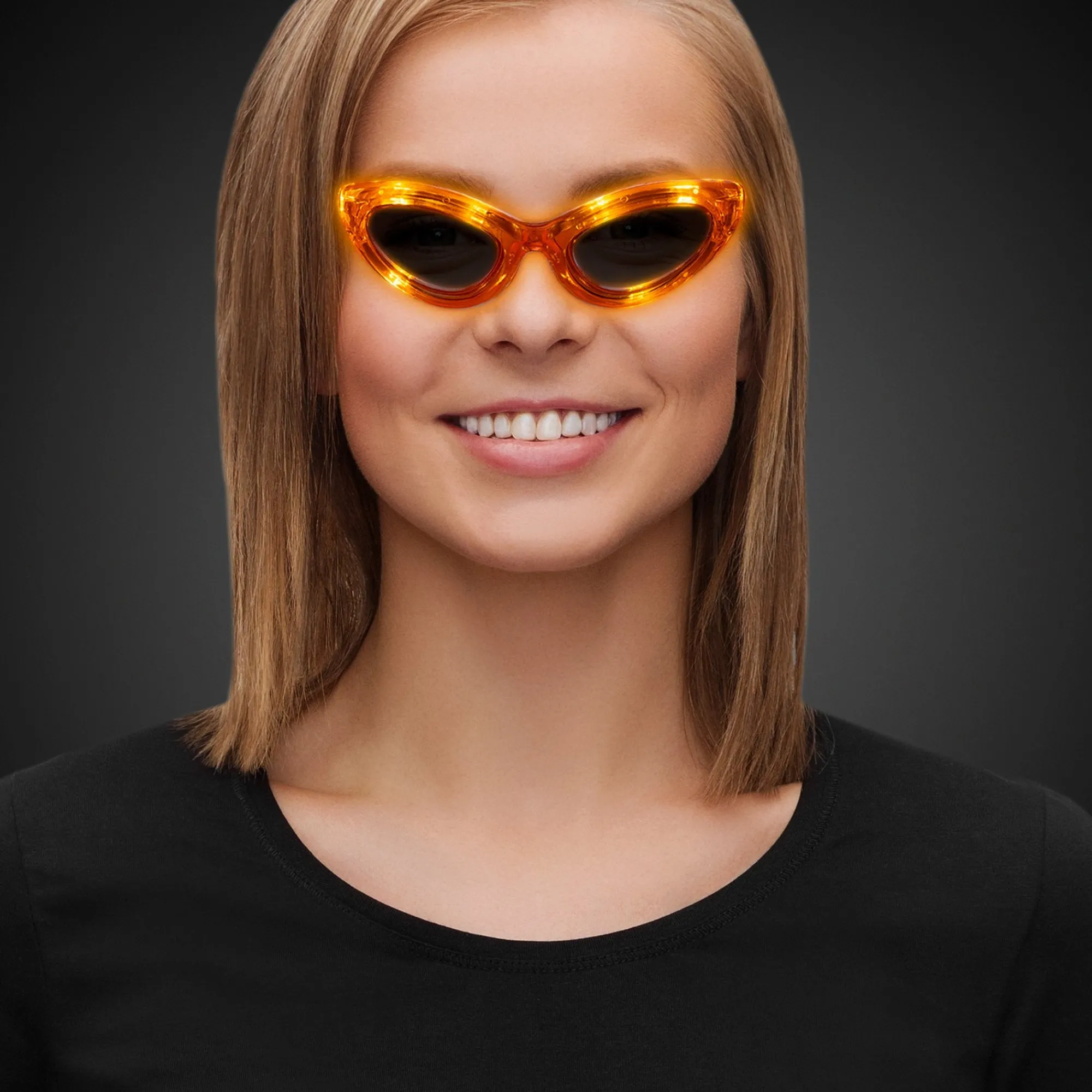 Outlet Windy City Novelties LED Sunglasses Orange