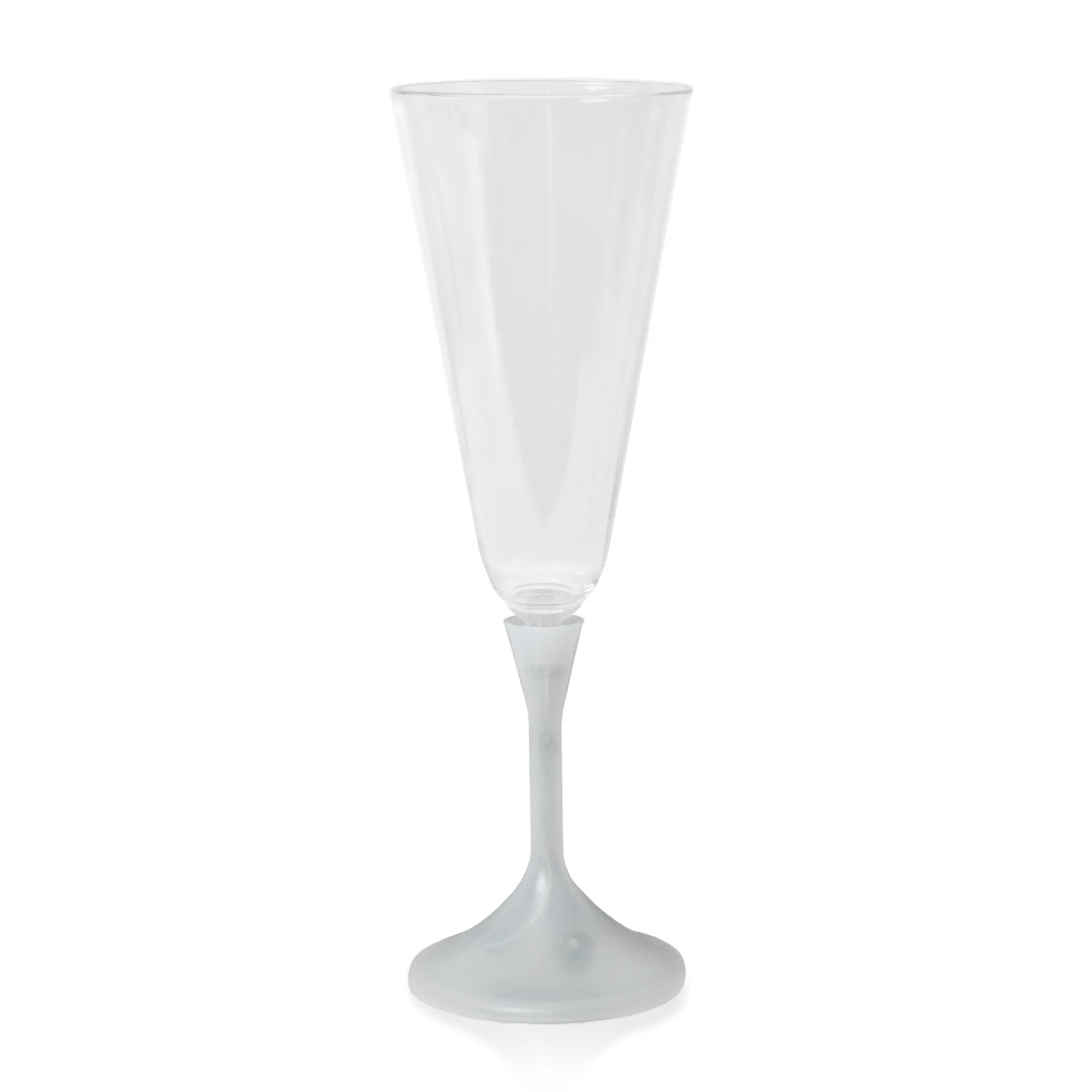 Clearance Windy City Novelties LED 7 oz. Clear Champagne Glass White Stem