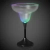 New Windy City Novelties LED 10 oz. Frosted Margarita Glass Black Stem