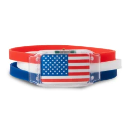 Best Windy City Novelties LED Patriotic Bracelets Retail Hanging Display