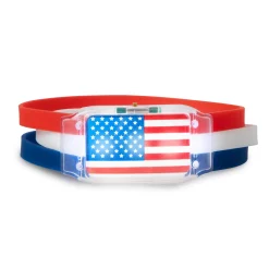 Best Windy City Novelties LED Patriotic Bracelets Retail Hanging Display