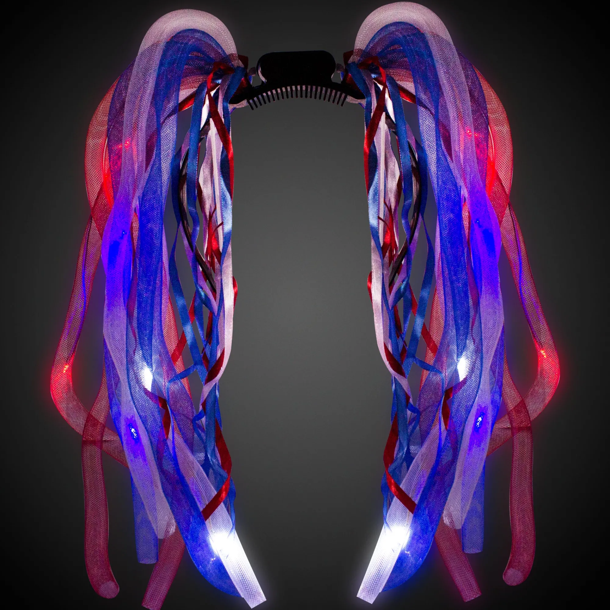 New Windy City Novelties LED Patriotic Dreads Headband