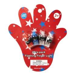 New Windy City Novelties LED Patriotic Finger Lights Retail Hanging Display