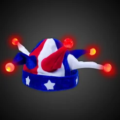 Sale Windy City Novelties LED Patriotic Jester Hat