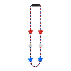 Hot Windy City Novelties LED Patriotic Star Necklaces Retail Counter Display