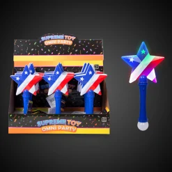 Windy City Novelties LED Patriotic Wands Retail Counter Display