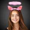 Best Windy City Novelties LED Pink Angel Halo Headband